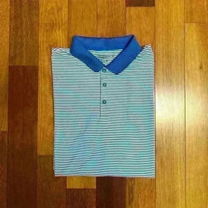 Nike Golf | Men’s dri-fit  blue and white stripe standard fit shirt size XL